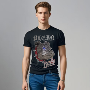 Men hot-fix rhinestones t-shirts