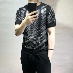 07 plein ali brand men rhinestones t-shirts