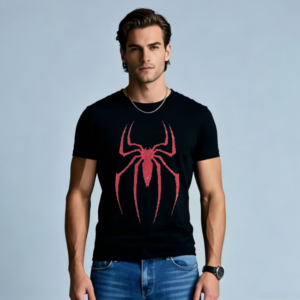 Men’s Stylish Casual T-Shirt Featuring Premium Cotton & Rhinestones
