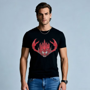 Latest Casual Cotton Tee for Men with Beautiful Rhinestone Details