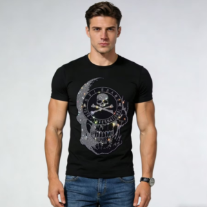 New Collection Men’s Premium Cotton Rhinestone T-Shirt