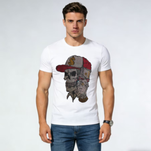 Stylish High-Quality Rhinestone Tee for Daily Casual Wear